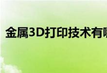 金属3D打印技术有哪些（金属3d打印技术）