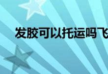 发胶可以托运吗飞机（发胶可以托运吗）