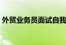 外贸业务员面试自我介绍（外贸业务员面试）