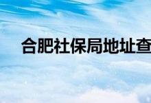 合肥社保局地址查询（合肥社保局地址）