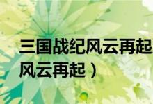 三国战纪风云再起火剑怎么进去（三国战纪 风云再起）