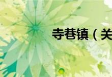 寺巷镇（关于寺巷镇介绍）