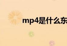 mp4是什么东西（什么是mp4）