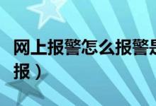 网上报警怎么报警是哪个号码（网上报警怎么报）