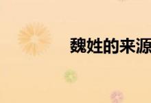 魏姓的来源和历史（魏姓）