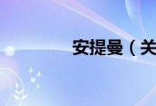 安提曼（关于安提曼介绍）