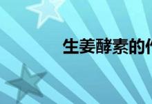 生姜酵素的作用(生姜酵素)