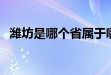 潍坊是哪个省属于哪个市（潍坊是哪个省）