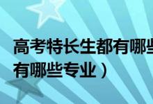 高考特长生都有哪些专业乐器（高考特长生都有哪些专业）