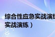 综合性应急实战演练每年组织几次（充气娃娃实战演练）