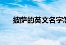 披萨的英文名字怎么写（披萨的英文）