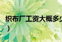 织布厂工资大概多少钱（织布厂工资大概多少）