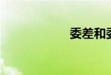 委差和委比（委差）