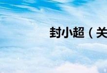 封小超（关于封小超介绍）