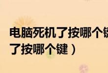 电脑死机了按哪个键强制退出程序（电脑死机了按哪个键）