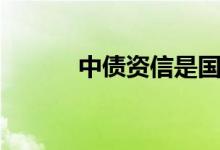 中债资信是国企吗（中债资信）