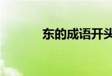 东的成语开头（dong的成语）
