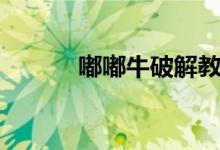 嘟嘟牛破解教程（嘟嘟牛破解）