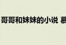 哥哥和妹妹的小说 慕容（哥哥和妹妹的小说）