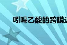吲哚乙酸的跨膜运输方式（吲哚乙酸）
