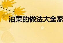 油菜的做法大全家常菜（扒油菜的做法）