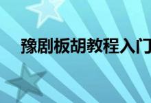 豫剧板胡教程入门基础知识（豫剧板胡）