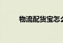 物流配货宝怎么样（物流配货宝）