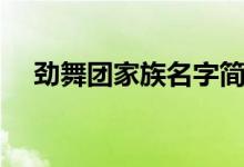 劲舞团家族名字简单唯美（劲舞团家族）
