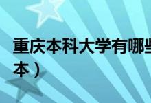 重庆本科大学有哪些大学（重庆科技大学是几本）