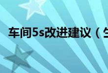 车间5s改进建议（生产车间5s合理化建议）