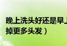 晚上洗头好还是早上洗头发好（姜汁洗头害我掉更多头发）