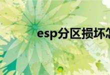 esp分区损坏怎么办（esp分区）