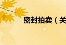 密封拍卖（关于密封拍卖介绍）