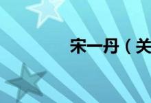 宋一丹（关于宋一丹介绍）