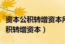 资本公积转增资本所有者权益会变吗（资本公积转增资本）