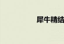 犀牛精结局（犀牛精）