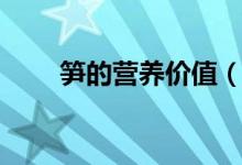 笋的营养价值（莴笋叶的营养价值）