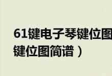61键电子琴键位图简谱怎么学（61键电子琴键位图简谱）