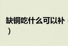 缺铜吃什么可以补(缺铜吃什么食物补充最快)
