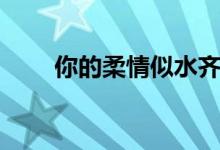 你的柔情似水齐秦（你的柔情似水）