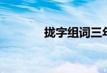 拢字组词三年级（拢字组词）