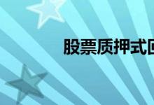 股票质押式回购（股票质押）