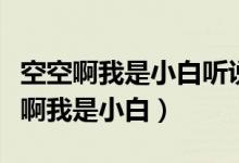 空空啊我是小白听说你取经已回来歌词（空空啊我是小白）