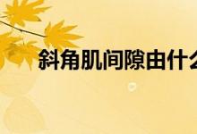 斜角肌间隙由什么围成（斜角肌间隙）