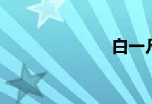 白一凡（白一）