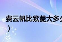费云帆比紫菱大多少岁（费云帆比紫菱大几岁）