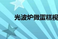 光波炉做蛋糕视频（光波炉做蛋糕）