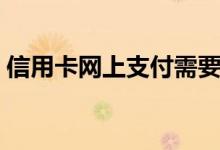 信用卡网上支付需要什么（信用卡网上支付）