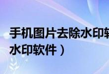 手机图片去除水印软件有哪些（手机图片去除水印软件）