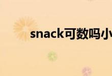 snack可数吗小吃（snack可数吗）